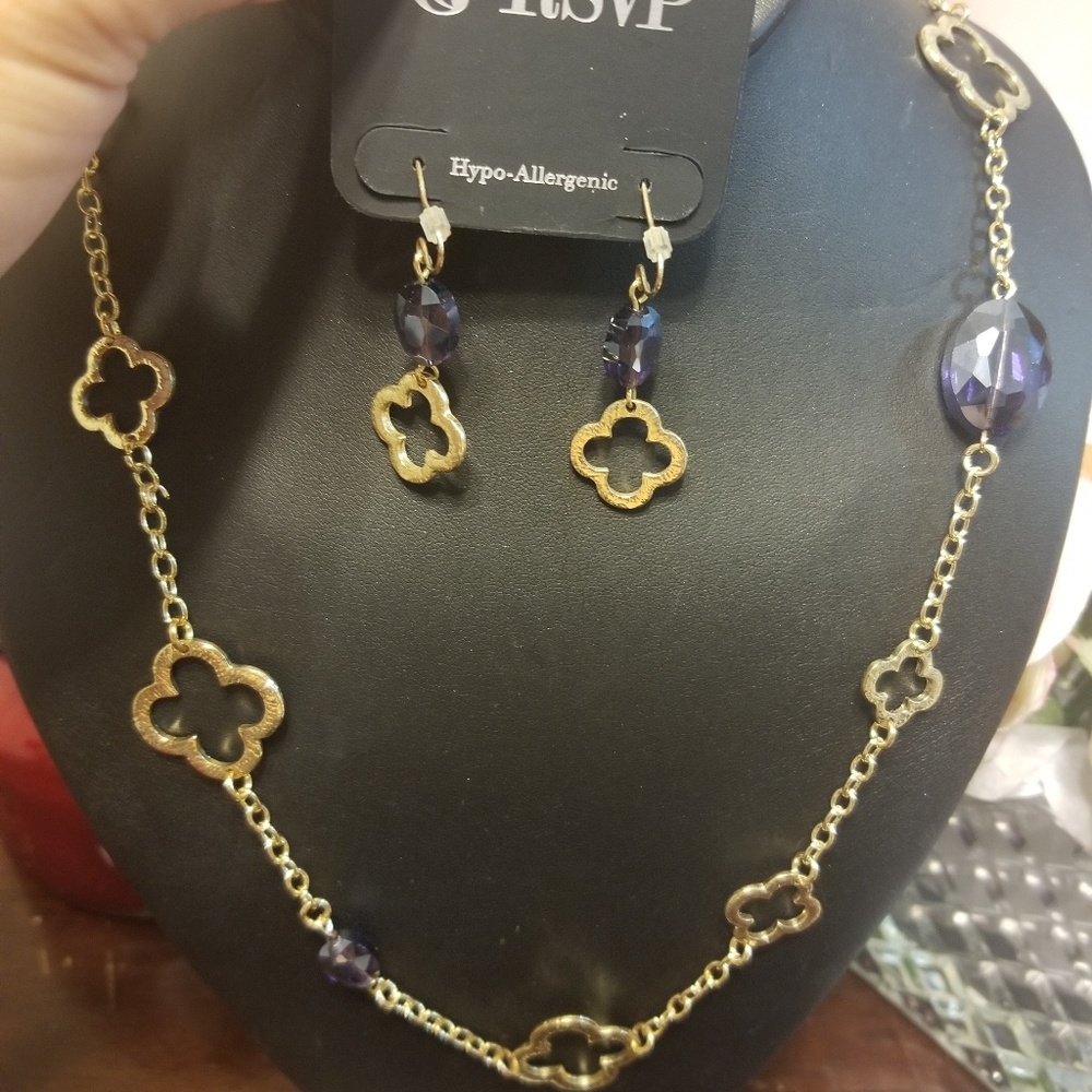 Gorgeous set of necklace and earrings